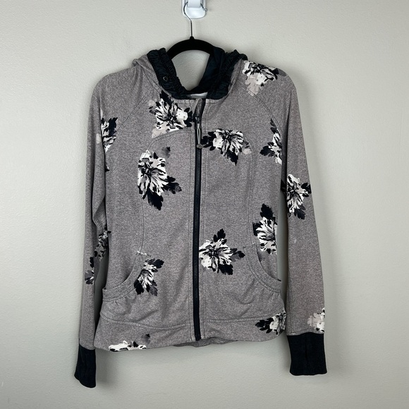 Lululemon Movement Jacket Atomic Flower Silver Spoon Black - Picture 2 of 5